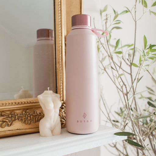 Pink Cute Reusable Insulated Metal Water Bottle | BURGA