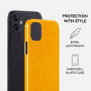 Canary Yellow - Snake Skin iPhone 12 Mini Case 2