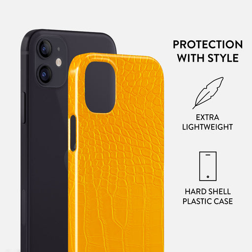 Canary Yellow - Snake Skin iPhone 12 Mini Case 2