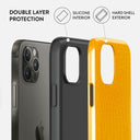 Canary Yellow - Snake Skin iPhone 12 Pro Case 6