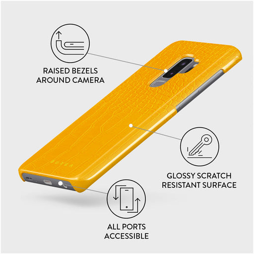 Canary Yellow - Snake Skin Samsung Galaxy S9 Plus Case 3