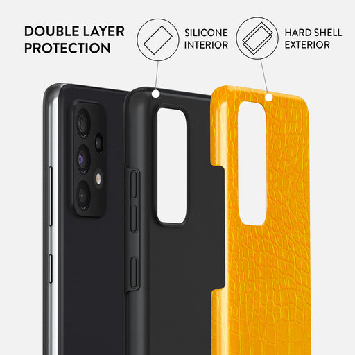 Canary Yellow - Snake Skin Samsung Galaxy A52 / A52S 4G / 5G Case 6