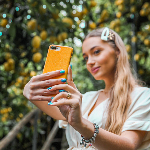 Canary Yellow - Snake Skin Samsung Galaxy A40 Case 5