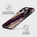 Purple Skies - Marble iPhone 14 Pro Max Case 7