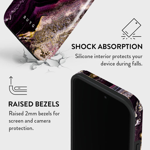 Purple Skies - Marble iPhone 14 Pro Max Case 8