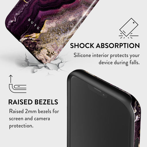 Purple Skies - Marble iPhone 12 Pro Case 8