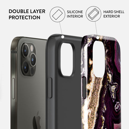 Purple Skies - Marble iPhone 12 Pro Case 6