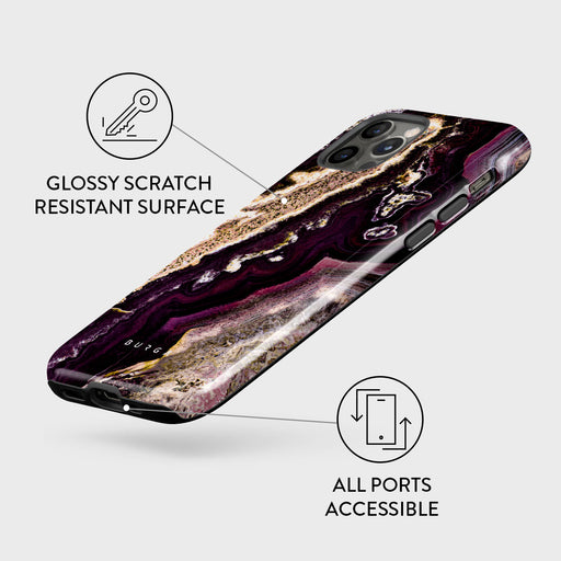 Purple Skies - Marble iPhone 12 Pro Case 7