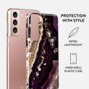 Purple Skies - Marble Samsung Galaxy S21 Plus Case 2