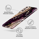 Purple Skies - Marble Samsung Galaxy S21 Plus Case 3
