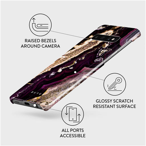 Purple Skies - Marble Samsung Galaxy S10 Plus Case 3