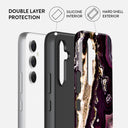 Purple Skies - Marble Samsung Galaxy A54 Case 2
