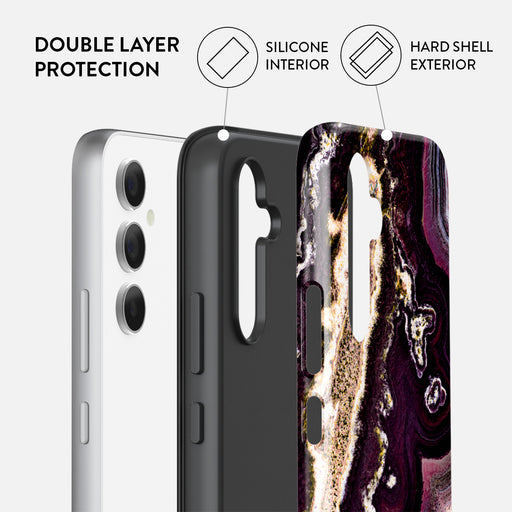 Purple Skies - Marble Samsung Galaxy A54 Case 2