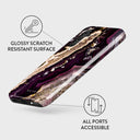 Purple Skies - Marble Samsung Galaxy A34 Case 3
