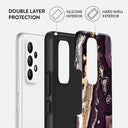 Purple Skies - Marble Samsung Galaxy A33 Case 2