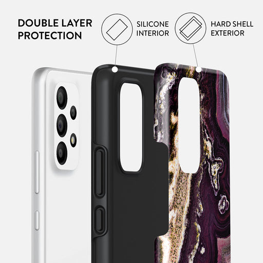Purple Skies - Marble Samsung Galaxy A33 Case 2