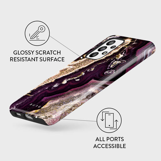Purple Skies - Marble Samsung Galaxy A33 Case 3