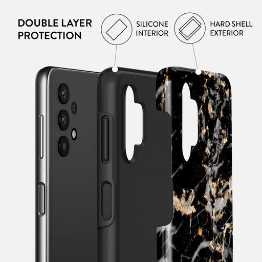 Make A Wish - Gold Marble Samsung Galaxy A32 5G Case 2