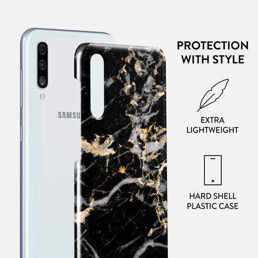 Make A Wish - Gold Marble Samsung Galaxy A50 Case 2