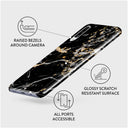 Make A Wish - Gold Marble Samsung Galaxy A50 Case 3