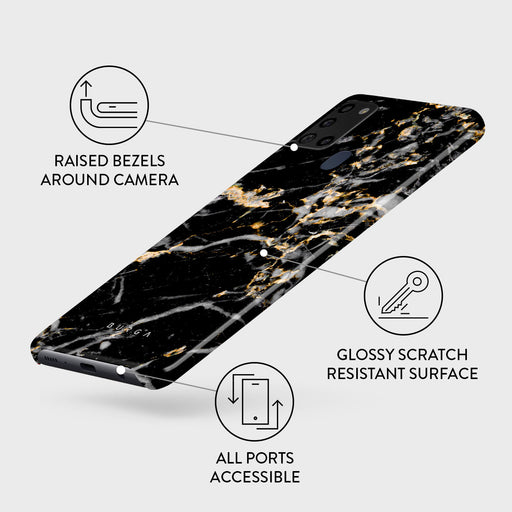 Make A Wish - Gold Marble Samsung Galaxy A21s 4G Case 3