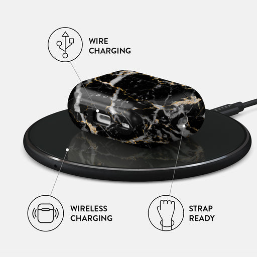 Make A Wish - Gold Marble AirPods Pro 2 Case 3