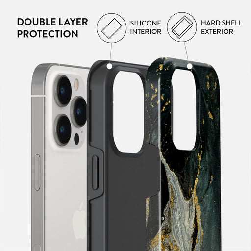 Northern Lights - Marble iPhone 13 Pro Max Case 6