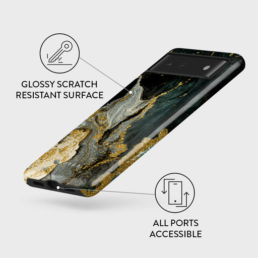 Northern Lights - Marble Google Pixel 6 Case 3