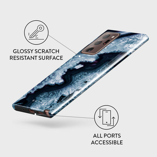 Frozen Lake - Gray Marble Samsung Galaxy Note 20 Ultra 4G / 5G Case 7