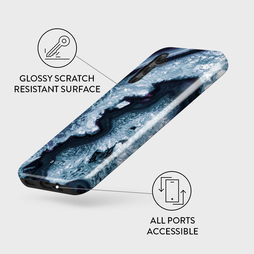 Frozen Lake - Gray Marble Samsung Galaxy A14 5G Case 3