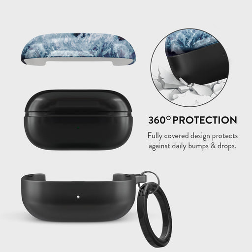Frozen Lake - Gray Marble Samsung Galaxy Buds Pro Case 2