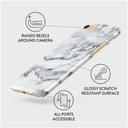 White Winter - Classy Marble iPhone SE (2020) Case 3