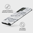 White Winter - Classy Marble Samsung Galaxy S23 Ultra Case 7