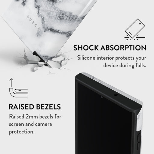 White Winter - Classy Marble Samsung Galaxy S23 Ultra Case 8