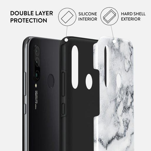White Winter - Classy Marble Huawei P30 Lite Case 6