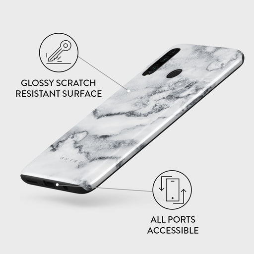 White Winter - Classy Marble Huawei P30 Lite Case 7