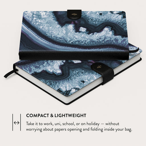 Frozen Lake - Gray Marble Notebook 8